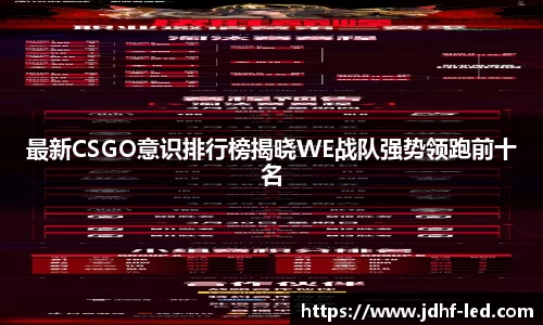 最新CSGO意识排行榜揭晓WE战队强势领跑前十名